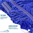 thumbnail image 6 of 32 oz Blended Loop-End Heavy Duty Mop Head Refill for Industrial and Commercial Use, Wet Mop Head Refill, Dark Blue (Pack of 4), 6 of 10
