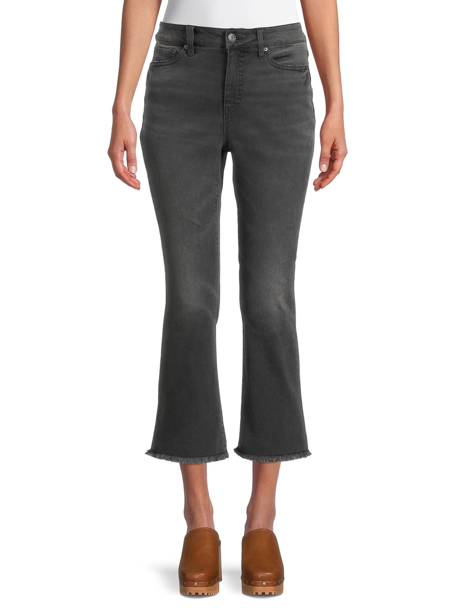 Time and Tru Women's Kick Boot Crop Jeans