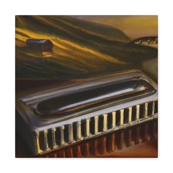 Harmonica at Twilight - Canvas
