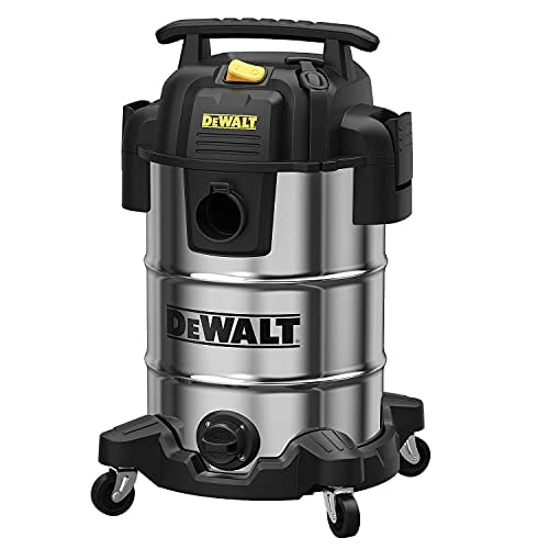 DeWalt DXV08S 8Gallon Wet/Dry Vacuum,120V/60Hz,4 Peak HP Shop Vac,Stainless Steel Tank,Silver, 8 Gallon