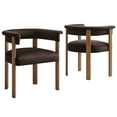 thumbnail image 2 of Performance Velvet Barrel Dining Chairs - Set of 2, 2 of 10