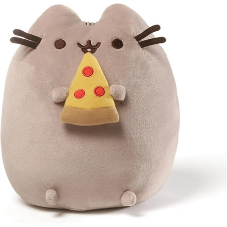 Pusheen Snackable Pizza Plush, Stuffed Animal for Ages 8 and Up, 9.5”, Gray