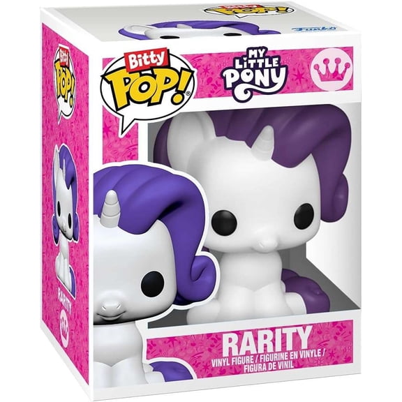 Funko My Little Pony Bitty POP! Rarity Micro Figure (No Packaging)