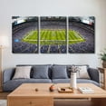 thumbnail image 4 of 3 Panel Denver Canvas Wall Art American Soccer Prints Sports Artwork Wall Decor Stadium Picture Canvas Art for Bedroom Living Room Broncos Stadium Paintings Posters Framed Ready to Hang (42"Wx20"H), 4 of 5
