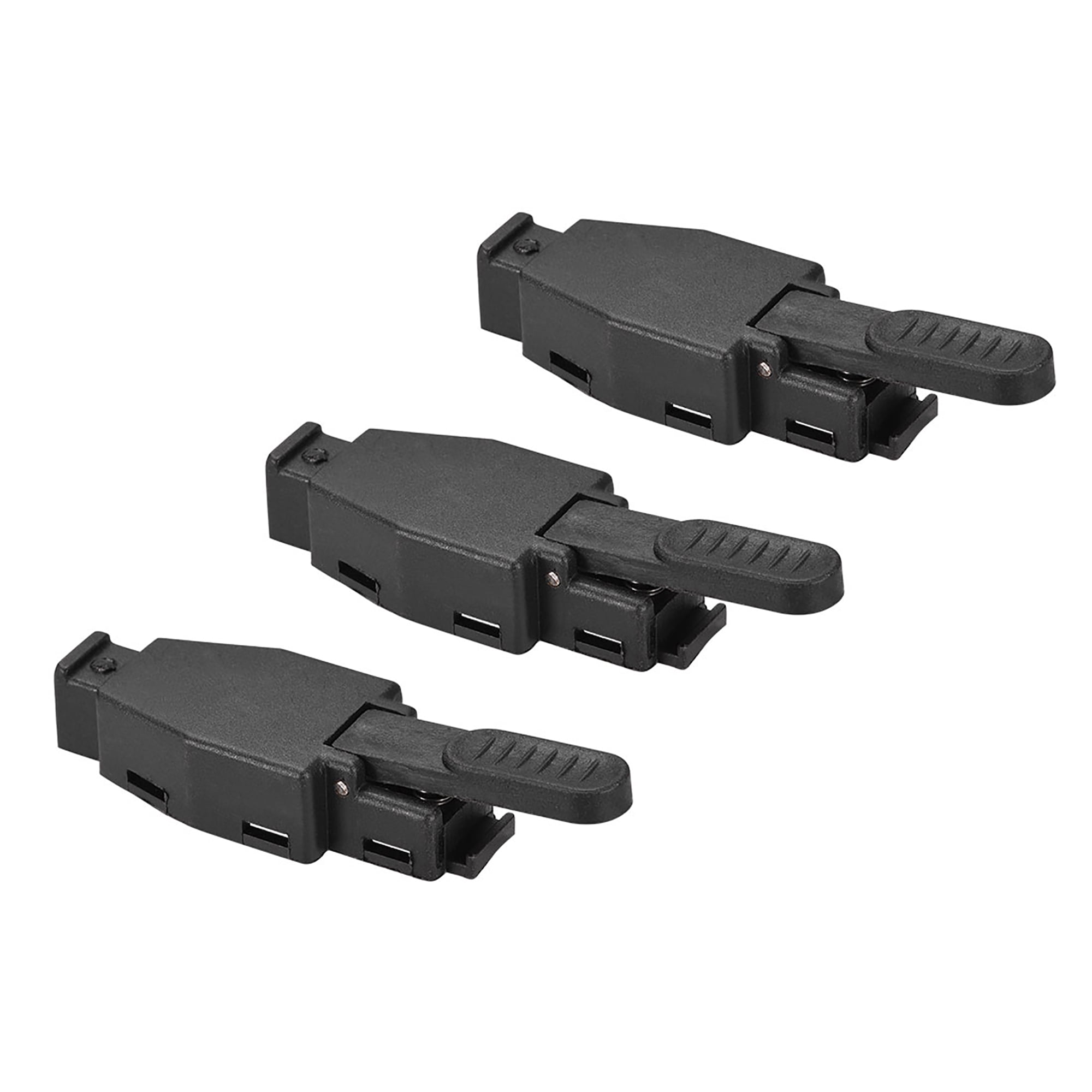 3Pcs Spring Load Black Plastic Tig Welding Torch Switch Trigger Button