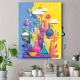 thumbnail image 4 of Qisvanset Colorful Beaker Chemistry Canvas Wall Art 15.75x11.81 Inches, 4 of 8