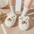 thumbnail image 2 of Vedolay Slippers for Women Indoor Cute Plush Slippers House Non-Slip Indoor Warm Shoes White,39, 2 of 5