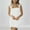 White, variant on Blmnix Ladies' Dresses Sexy Waisted Bandage Skirt Black Sleeveless Halter Mini Slip Dress,XL