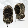 thumbnail image 4 of Glisme Winter Hat Unisex Outdoor Polar Thermal Warm Scarf Ear Integrated Plus Velvet Thick Windproof Stylish Headgear Coffee, 4 of 4