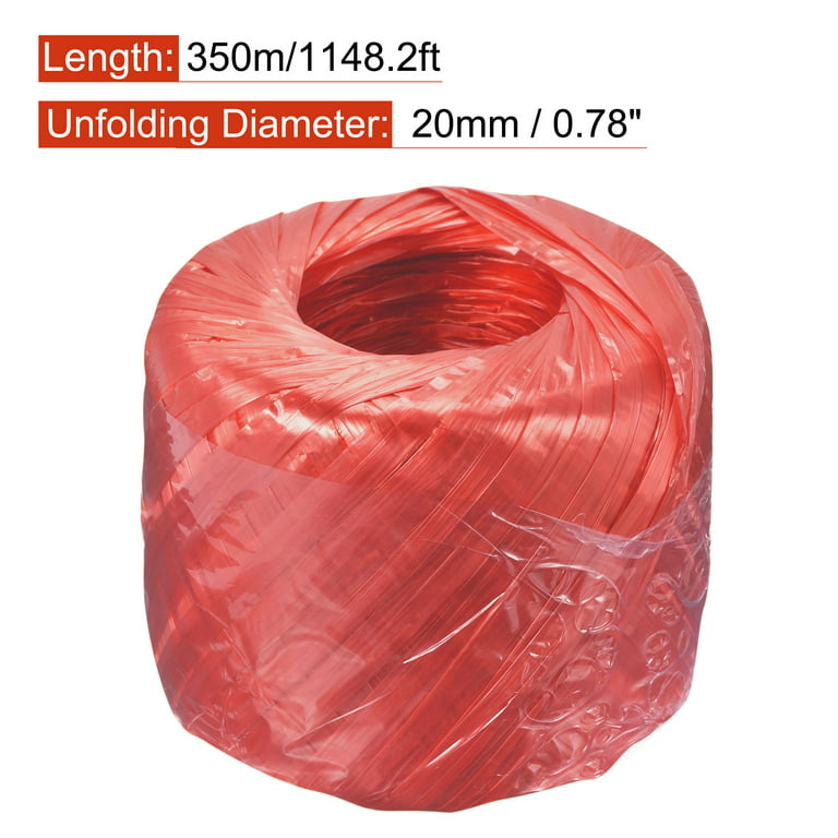 Uxcell Polyester Nylon Plastic Rope Twine Household Bundled for Packing,350m Length,Red, Women's, Size: One Size