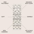 thumbnail image 2 of JONATHAN Y MERCER SHAG 2 x 8 Runner Rug, Mercer Plush Tassel Moroccan Geometric Trellis - Ivory/Gray, MCR102B-28, 2 of 3
