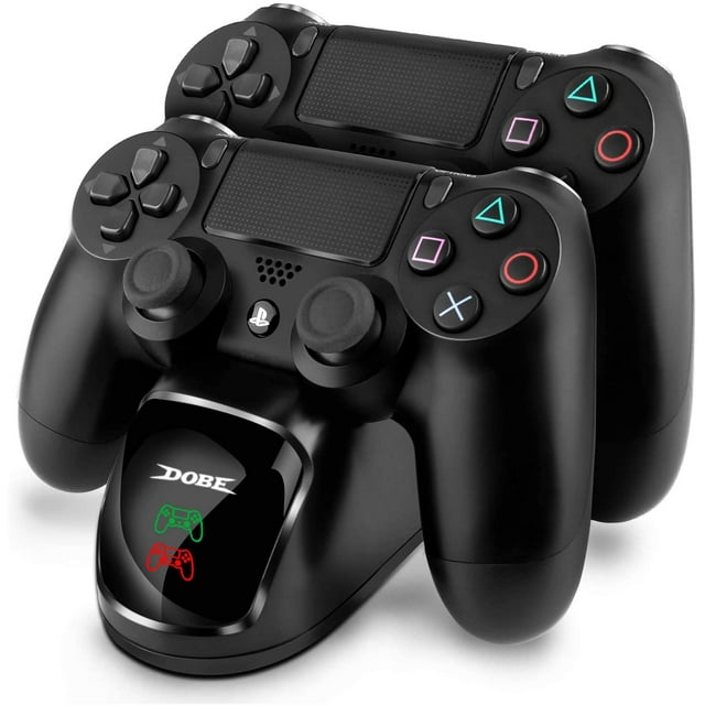 Dual USB Controller Charger for PS4 Charging Dock Station for PlayStation 4 with LED Indicator for Sony Playstation 4 PS4 / PS4 Pro / PS4 Slim Controller