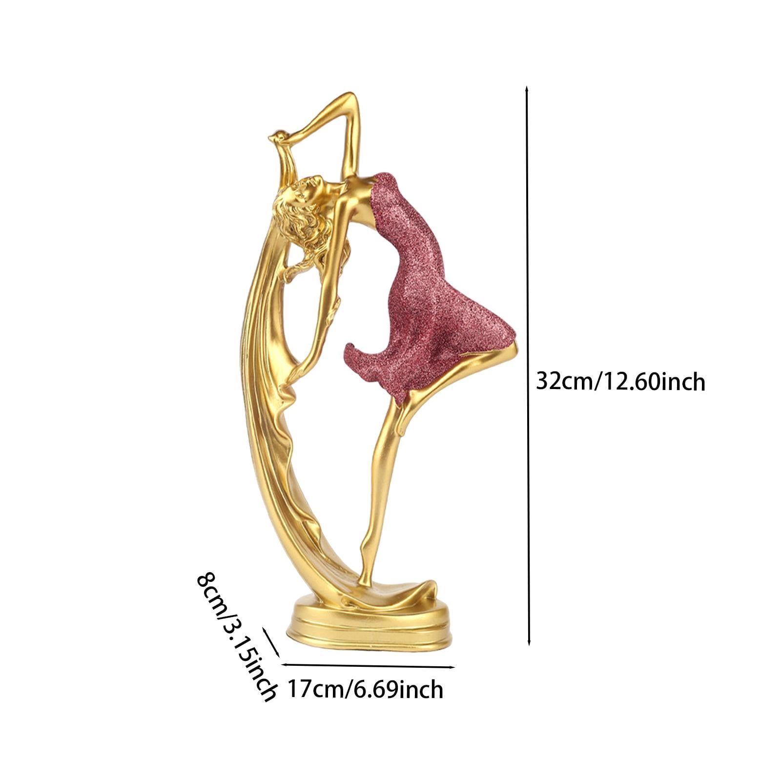 Fiocias Toilet Paper Holder Ballet Dancing Girl Statue Paper Towel Holder Countertop Kitchen Roll Holder Standing Iron Resin Craft Functional Decorative Suita