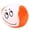 Orange, variant on Emoji Bean Bag Toss Game for Adults, 1.97IN Small Soft Sensory Balls, Fun Indoor & Outdoor Active Play Set for Party Favors, 1 Pack,Orange