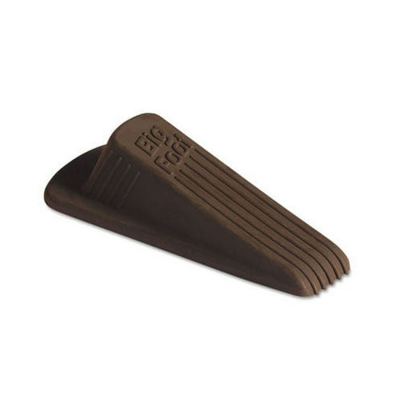 Master Caster Big Foot Doorstop, No Slip Rubber Wedge, 2.25w X 4.75d X 1.25h, Brown | Order of 1 Each