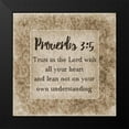 thumbnail image 2 of Lewis, Sheldon 12x12 Black Modern Framed Museum Art Print Titled - Trust In The Lord, 2 of 5