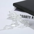 thumbnail image 4 of Crystal Elephant Figurines One Large And One Small Glass Elephants，Animal Collectible Figurines Ornaments Birthday for Christmas Tabletop Decoration for Home Office（Smoky Gray）, 4 of 6