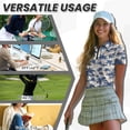 thumbnail image 7 of Binienty Palm Tree Matching Shirts for Couples with Zipper Neck Lightweight Athletic T-Shirts Tennis Outfits Fashion Classic Fit Shirts for Women and Men Daily Wear, 7 of 7