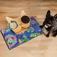 thumbnail image 3 of Chic Vintage Paisley Dog Bowl Mat - Elegant Ethnic Print, Large Feeding Placemat, 3 of 5