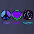 thumbnail image 3 of CafePress - Peace Love Nurse Long Sleeve Dark T Shirt - Long Sleeve Dark T-Shirt, 3 of 4