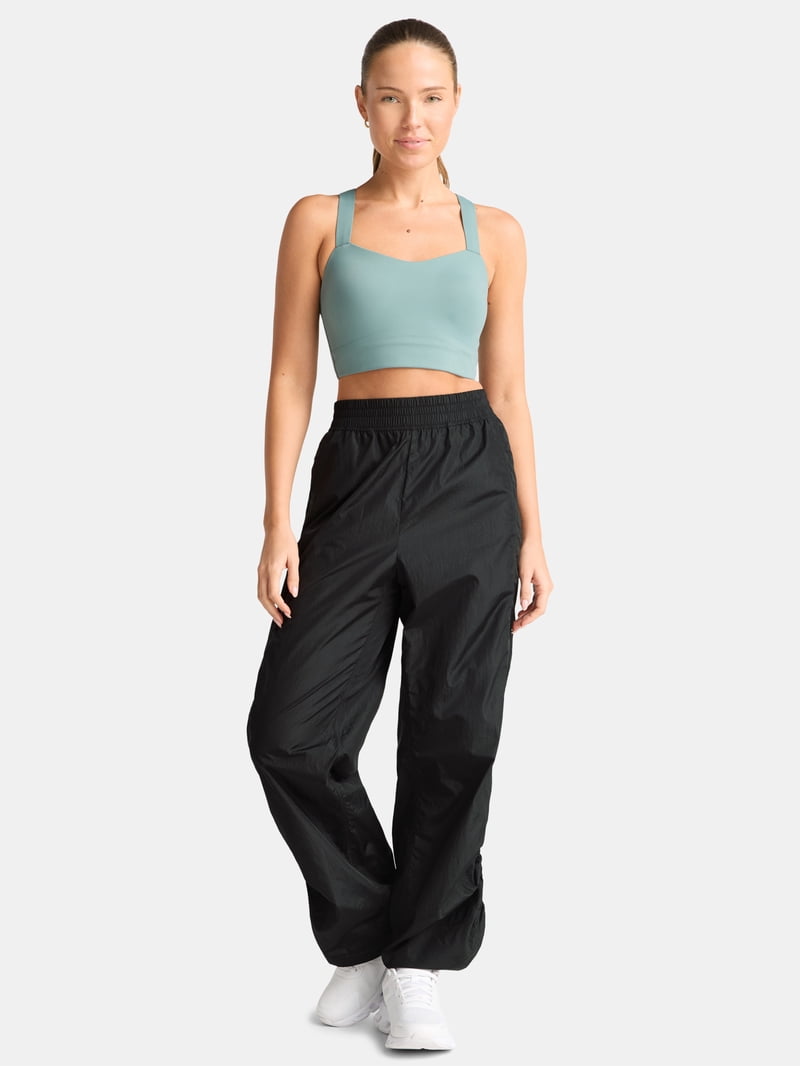 Avia Women's Shine Windbreaker Nylon Pants, Sizes XS-XXXL