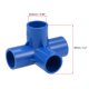 thumbnail image 2 of Conector de tubo de codo de 4 vías, grado de mobiliario, accesorios de esquina en forma de T de 3/4 pulgadas, azul, 5 piezas, 2 of 3