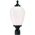 thumbnail image 2 of Acclaim 5367BK/WH Acorn Collection 1-Light Post Mount Outdoor Light Fixture, Matte Black, 2 of 2
