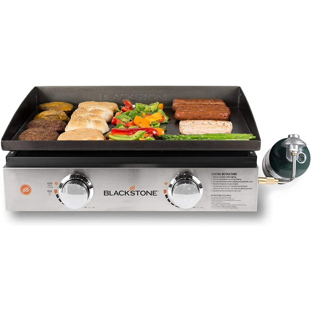 Blackstone 1666 Tabletop Griddle with Stainless Steel Front Plate 22