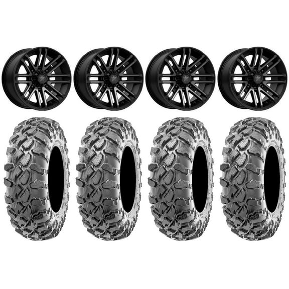 MSA Rogue 14" Wheels Black 29" Carnage Tires Polaris RZR XP 1000 / PRO XP / Ranger XP 900/1000