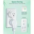 thumbnail image 2 of Remote Control Outlet, Wireless Remote Light Switch, Remote Outlet with Timer, 500ft Range Timer Outlet Plug, 15A/1500W Remote Plug in On/Off Switch, for Lamps, Fans, Appliances, 2 of 8