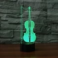 thumbnail image 4 of YSITIAN 3D Violin Guitar Night Light led Lamp Illusion 7 Color Changing Touch Switch Table Desk Decoration Lamps Acrylic Flat ABS Base USB Cable Birthda E1116-316, 4 of 5