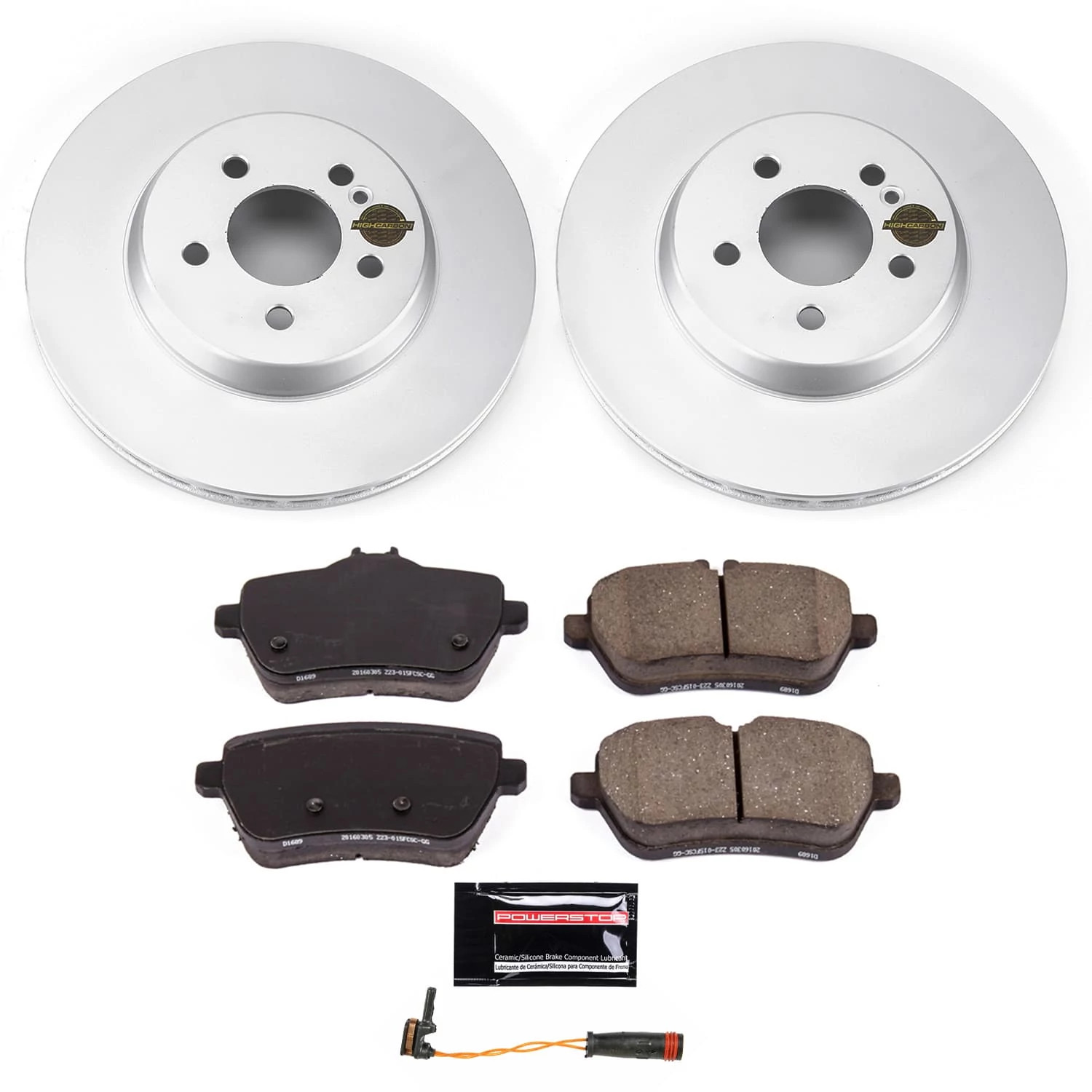 PowerStop Rear Geomet Coated Brake Rotor and Pad Kit Fits: MERCEDES-BENZ Select Models CRK9151
