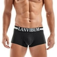 thumbnail image 3 of PEASKJP Mens Panties Big and Tall Men's Original Series Boxerjock Boxer Briefs (Black,XXL), 3 of 4