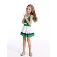 thumbnail image 2 of Halloween Costume Space Ranger Cowgirl Cosplay Outfits Flutter Sleeve Superhero Character Skater Dress for Theme Party,Size 140, 2 of 9