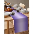 thumbnail image 6 of Ldtrchee Purple Ombre Table Runner 108 Inches, Modern Gradient Abstract Art Bed Runner Dresser Scarves Tabletop for Indoor Outdoor Parties/Ceremony/Banquet, 13"x 108", 6 of 8
