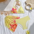 thumbnail image 5 of Gunia Swimsuit For Teen Girls 2 Piece Floral Print Bikini Swim Bathing For Kids Summer Beach Bathing Suit 7-8 Years, 5 of 6