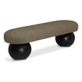 thumbnail image 1 of Pemberly Row Banc Olive Moderne / Contemporain en Tissu Bouclé Riche Bowies, 1 of 7