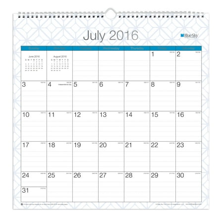 Blue Sky Academy 12" x 12" Desk Pad Calendar