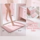 thumbnail image 2 of Alfombra de baño Yimobra, espuma viscoelástica rosa, 80 x 50 cm, absorbente y antideslizante, 2 of 7