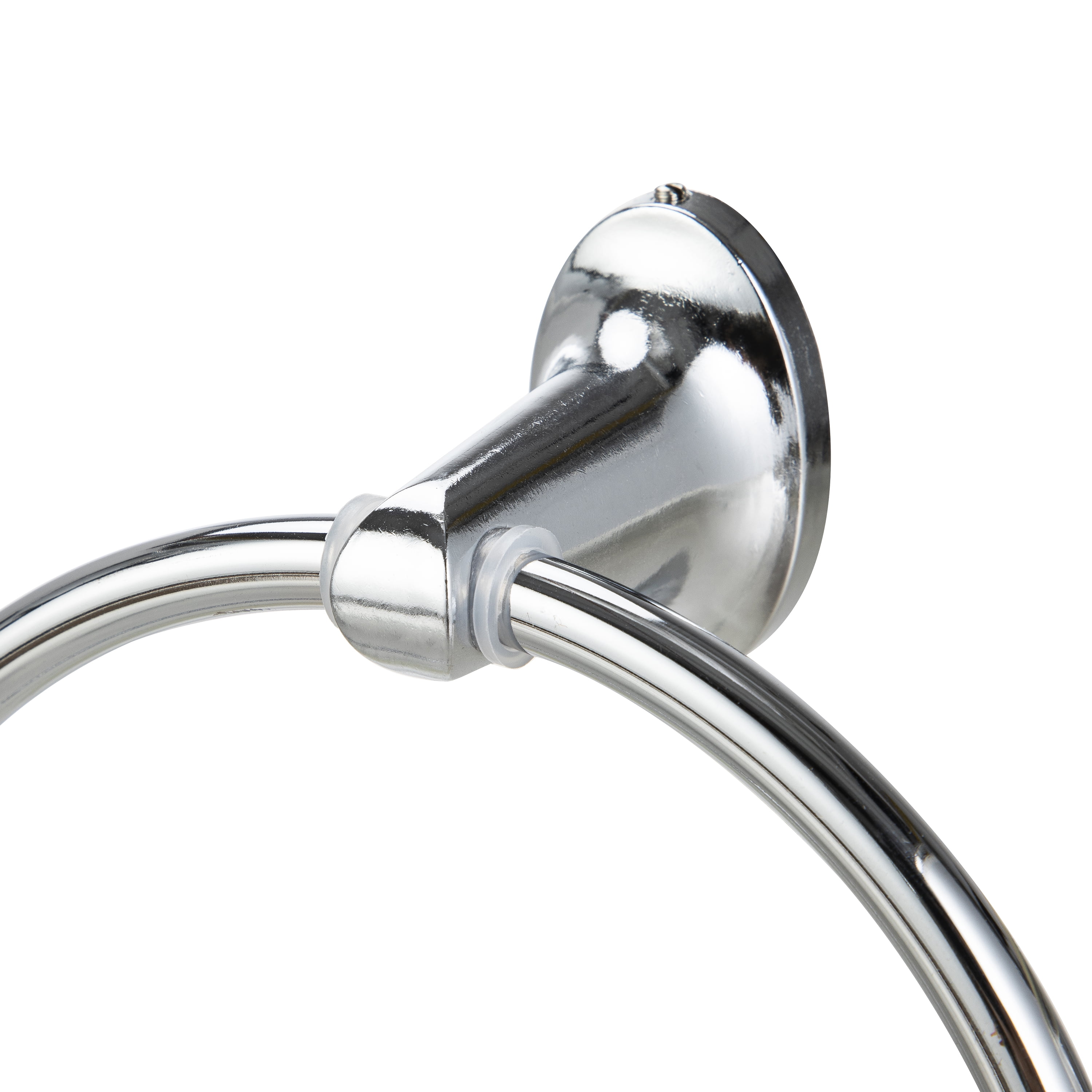 Mainstays Oval Style Steel Towel Holder Ring, Chrome Finish 