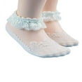 thumbnail image 1 of Baby Girls Lace Princess Socks Cotton Breathable Mesh Ruffled Short Stockings Solid Color Frilly Ankle Cute Hose, 1 of 2