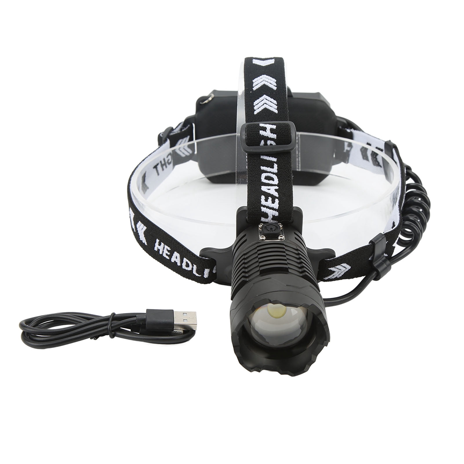 XHP360 LED Rechargeable Headlamp Micro Type C 36 Core 2800‑3000LM IPX4 Waterproof Ultra Bright Zoom Head Light