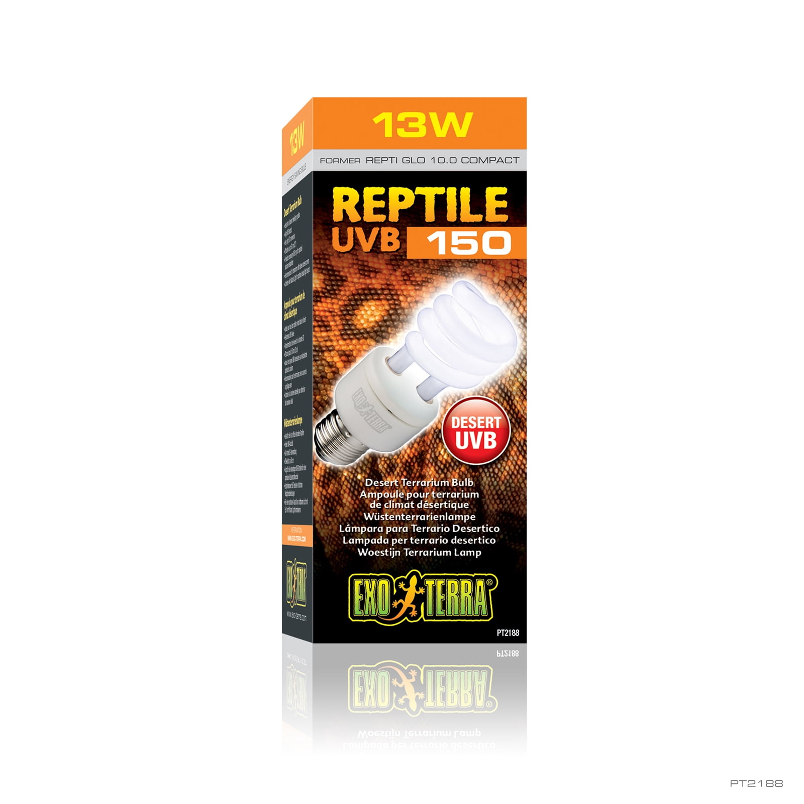 Ampoule fluocompacte Reptile UVB150 Exo Terra, 13 W