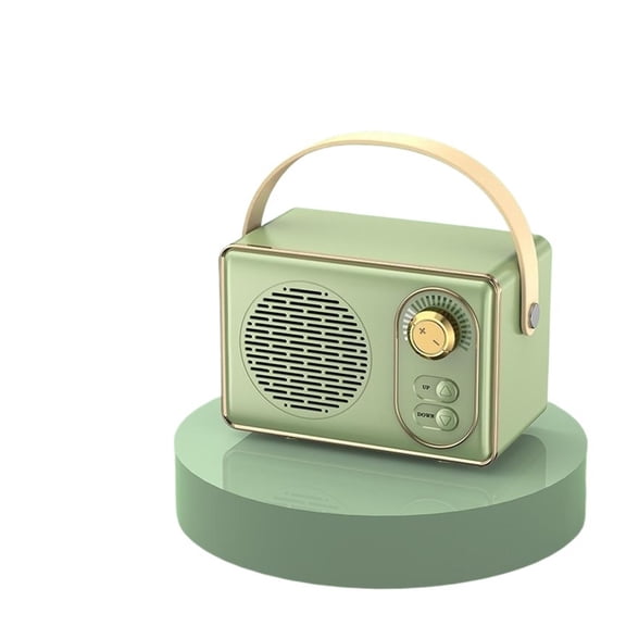 Mini Retro Bluetooth Speaker with FM Radio USB TF Card Great Gift for Music and Retro Lovers ,Long Battery Life