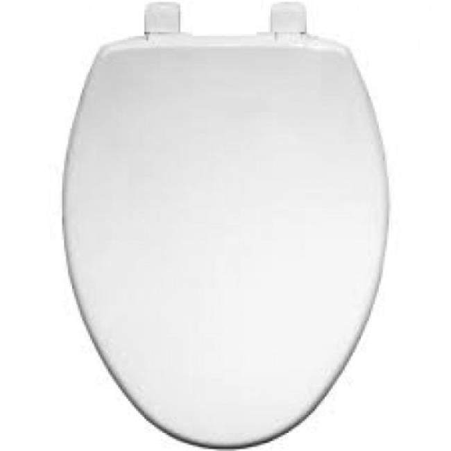 Bemis 7300SLEC000 Elongated Plastic Toilet Seat with EasyClean