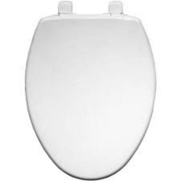 Bemis 7300SLEC000 Elongated Plastic Toilet Seat with EasyClean