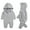 Grey-A, variant on Toddler Baby Hooded Jumpsuit Cartoon Dinosaur Long Sleeve Jumpsuit Sleepwear Overall Pajamas Bodysuits Outfits for Girls Boys 6-12 Months