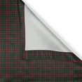 thumbnail image 6 of Ambesonne Vintage Christmas Valance & Curtain, Holiday Plaid, 55"x30", Ruby and Hunter Green, 6 of 7
