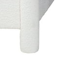 thumbnail image 5 of Baxton Studio Laria Modern White Teddy-Bear Fabric King Size Platform Bed, 5 of 6