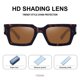 thumbnail image 3 of Gafas de Sol Fozono Retro Pequeñas Rectangulares UV400 FZN804 - Carey, 3 of 5